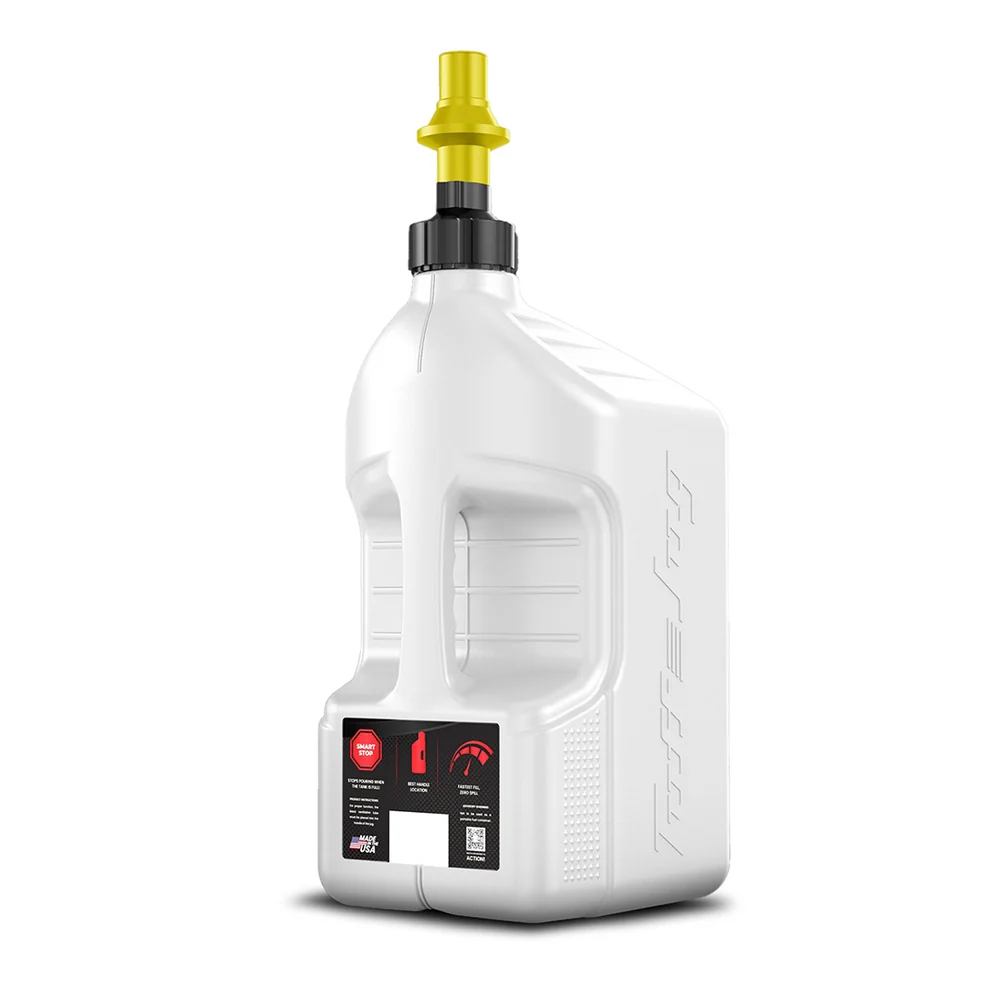 TUFF JUG GEN 3 20L RIPPER CAP WITH VIEW STRIP - WHITE/YELLOW