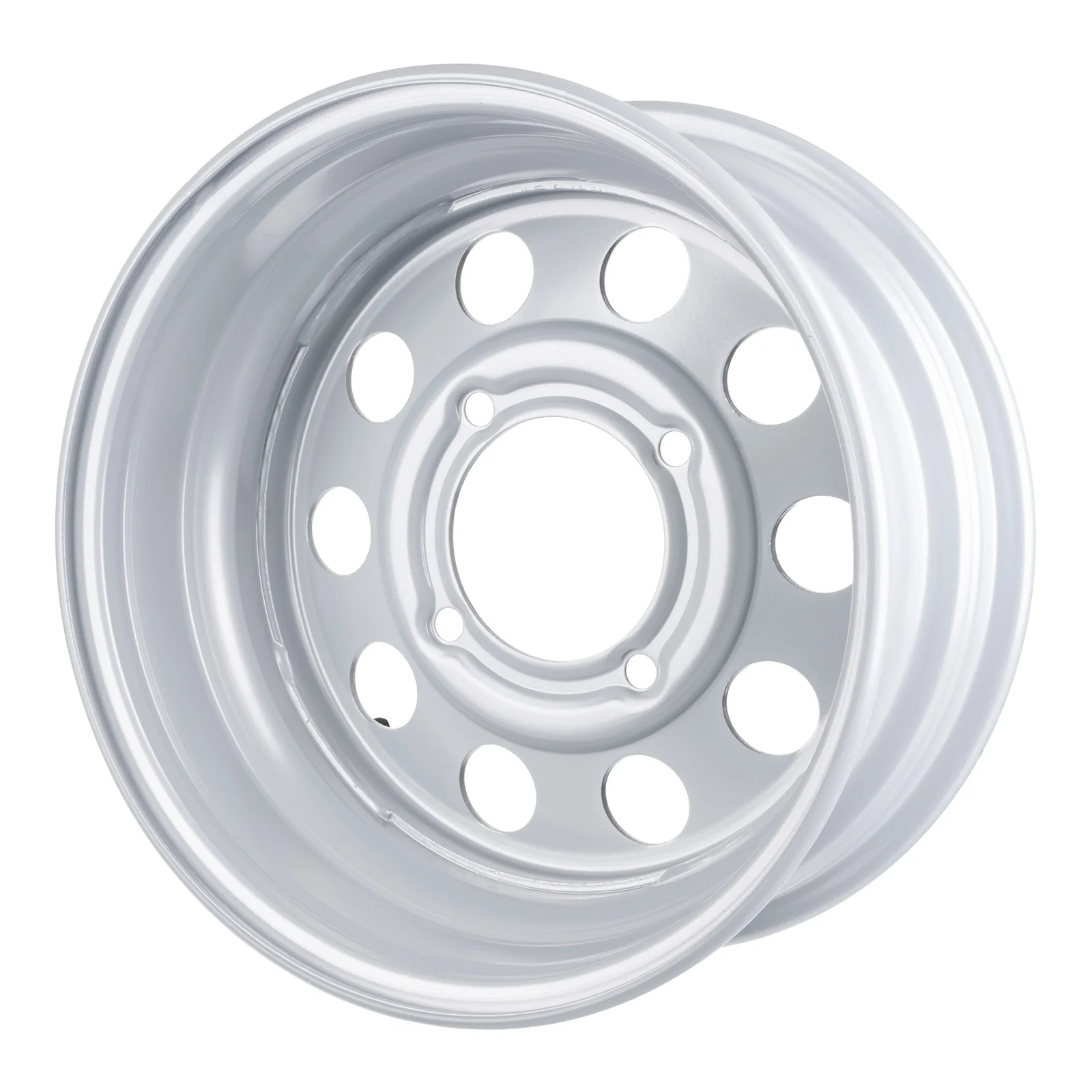 Whites ATV/UTV Steel Rim 14x6 Can-Am Front 4/137 +13 - Silver - Image 3
