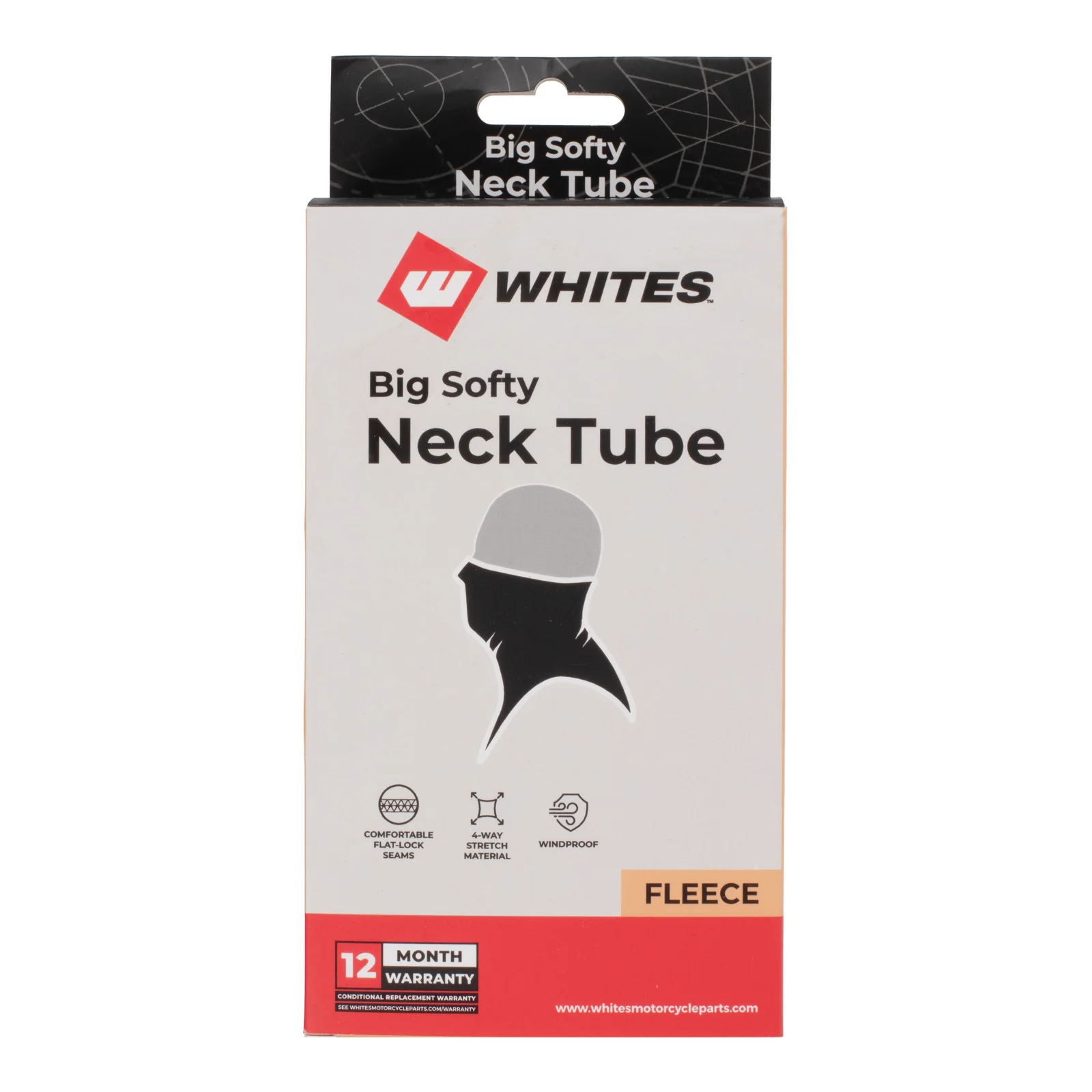 Whites Big Softy Microfibre Neck Tube - Black - Image 3